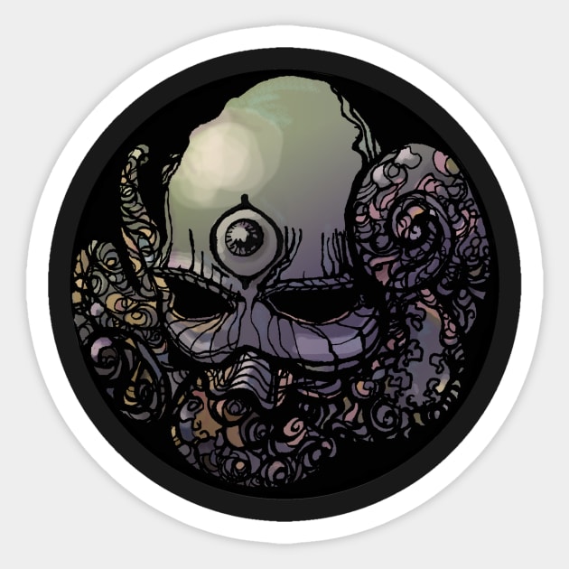 Octo Skullo Sticker by Antmantium!!!